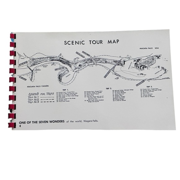 1955 NIAGARA FALLS AMERICA'S WONDERLAND IN NATURAL COLOR BOOK - J 8704 - Picture 4 of 5